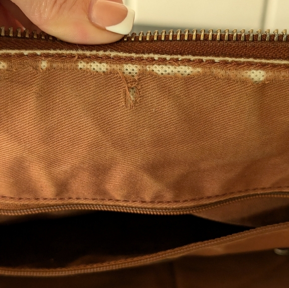 Vintage Fossil bag pecan brown - Picture 14 of 16